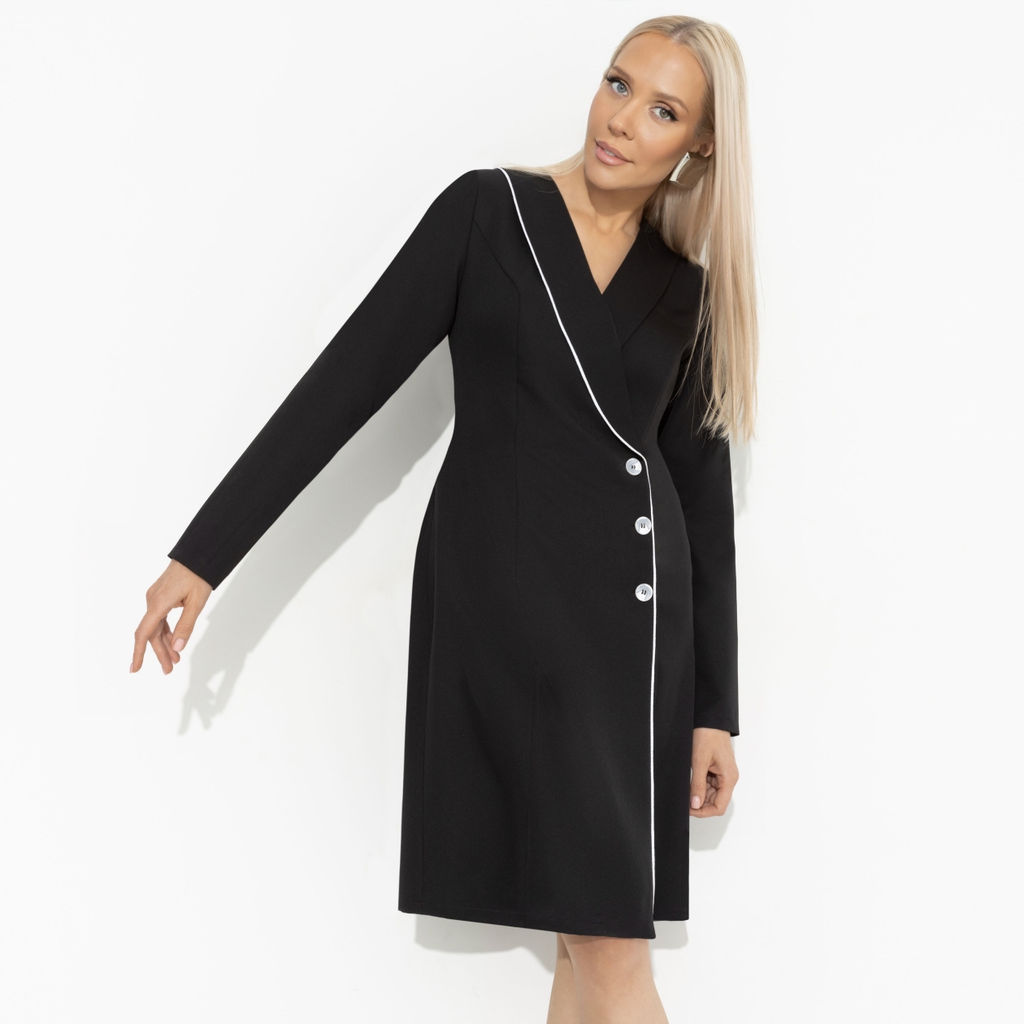 Платье на запах, Судьбоносное решение (black) - Charutti фото 6