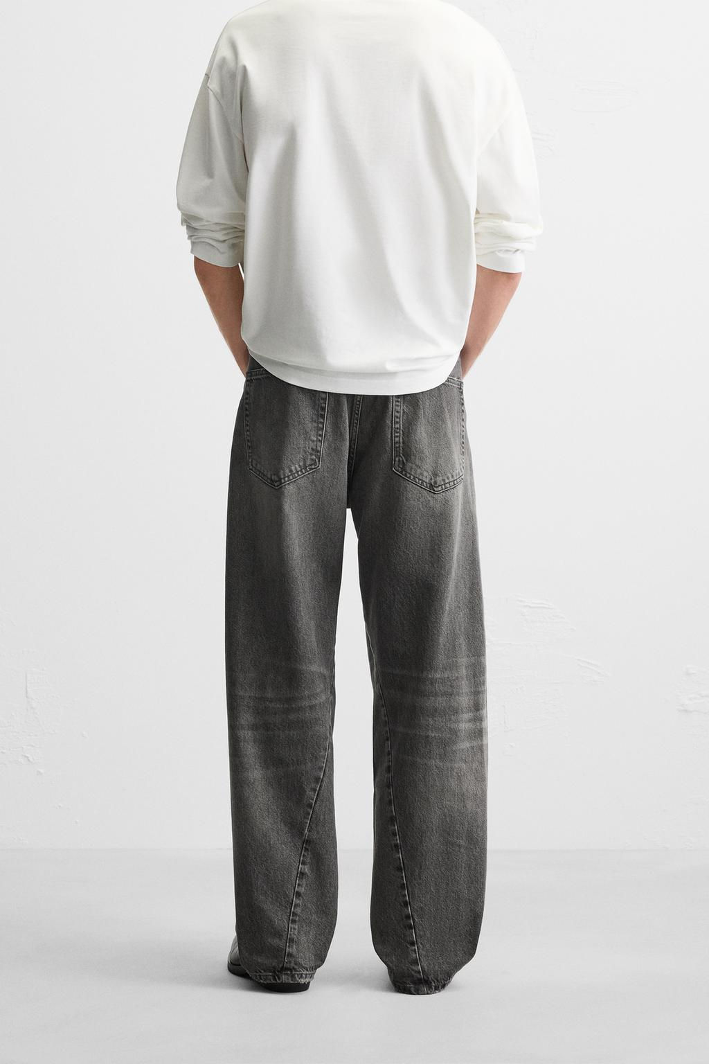 BAGGY JEANS WITH SEAM DETAIL - Zara фото 3