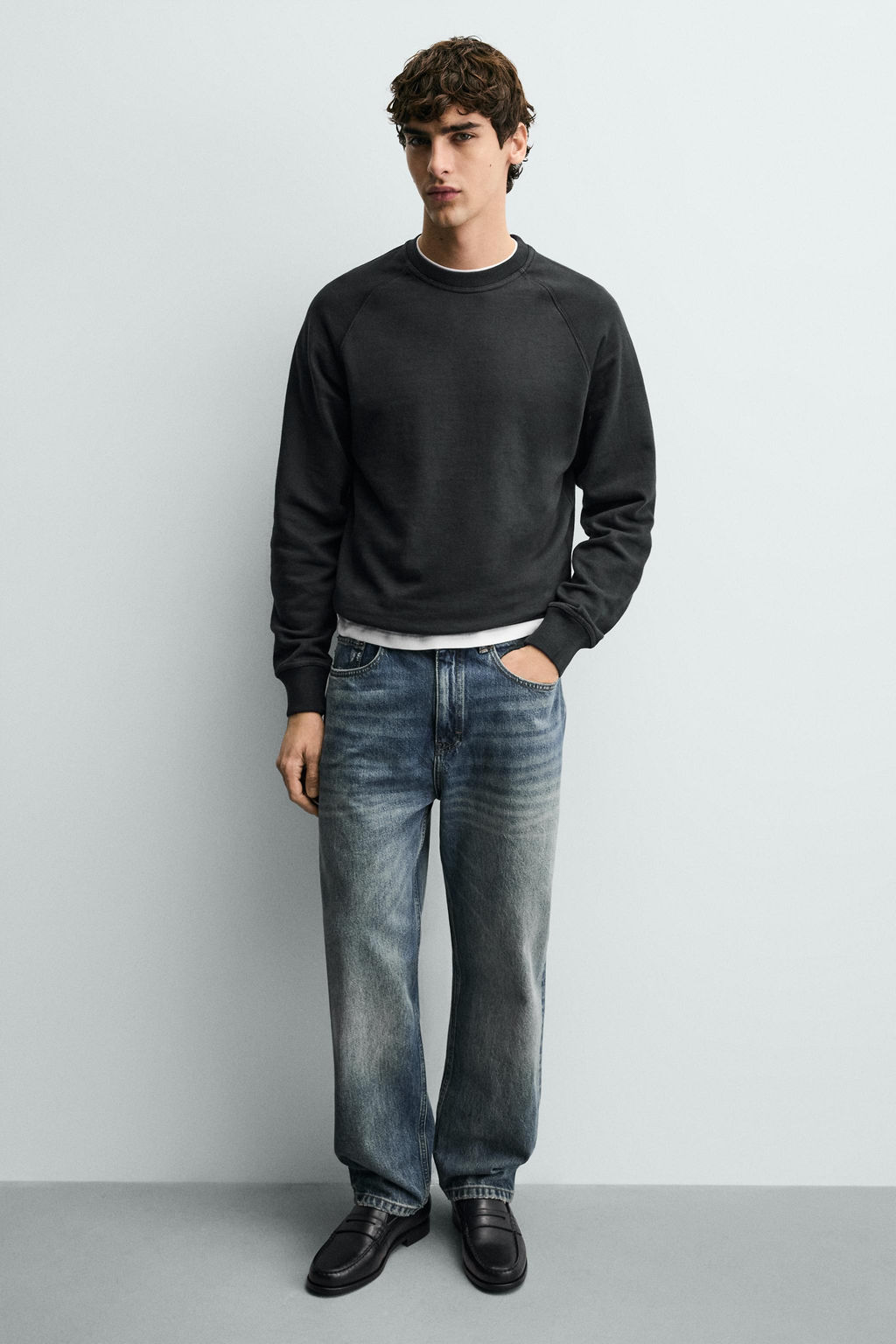 LEATHER PENNY LOAFERS - Zara фото 9