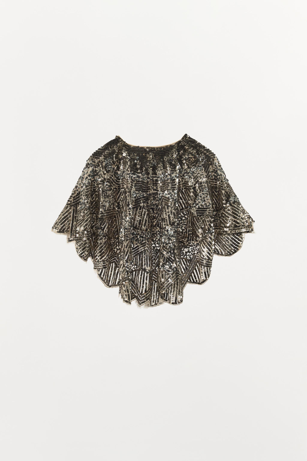 CAPA BORDADOS LENTEJUELAS / Marfil - Zara фото 4