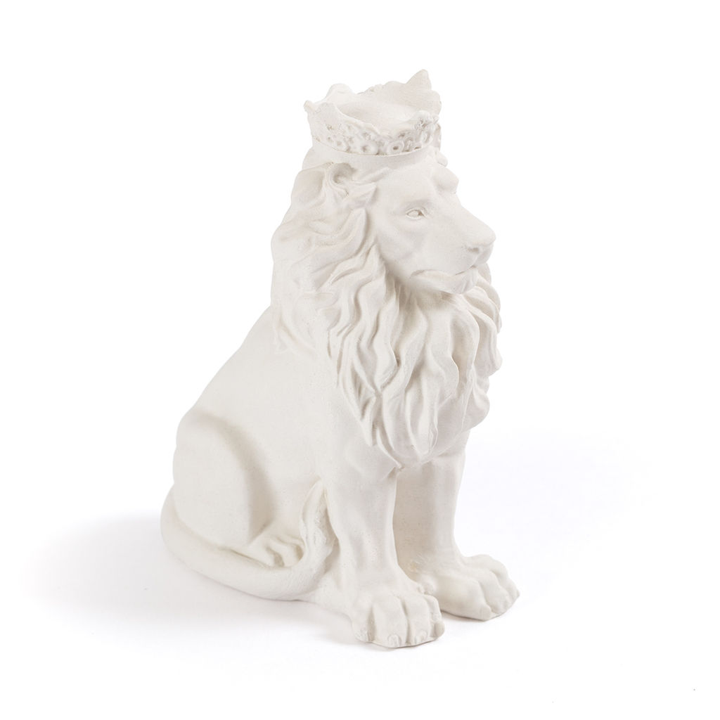 Заготовка для декорирования Love2art ТА-17 Статуэтка Лев в короне гипс 7 х 4 х 10 см 1 шт .