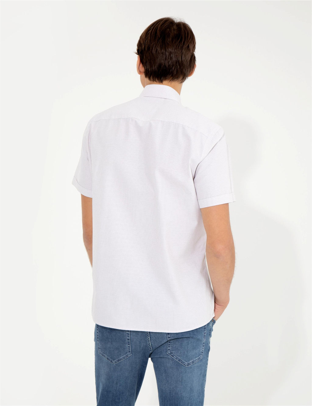 Bej Regular Fit K_sa Kollu G_mlek - Pierre cardin фото 5