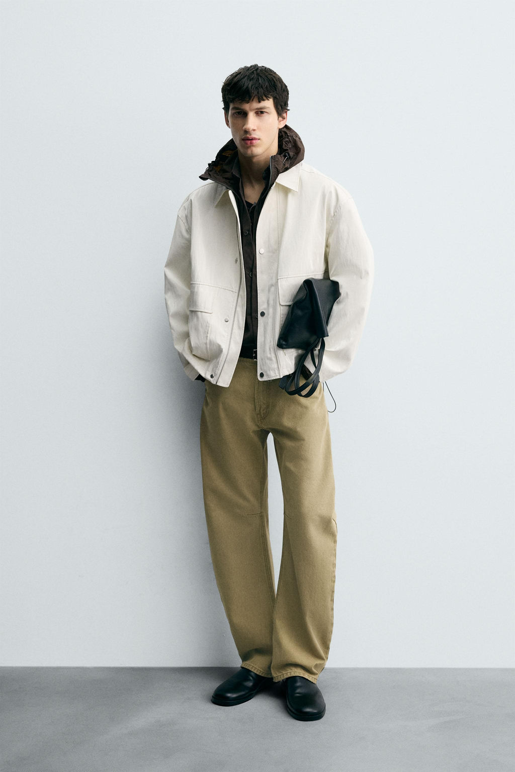 RELAXED FIT SHINY FINISH JACKET