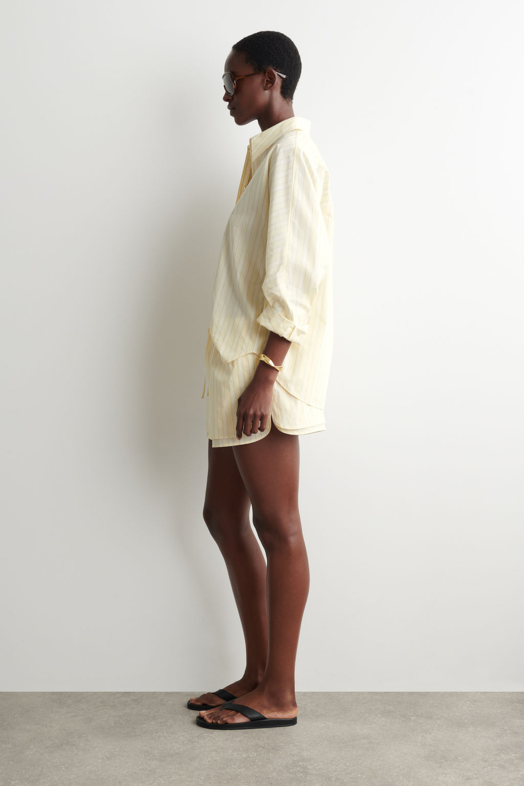 SHORTS DE POPELINA DE ALGOD?N CON AJUSTE DE CORD?N - H&m фото 5