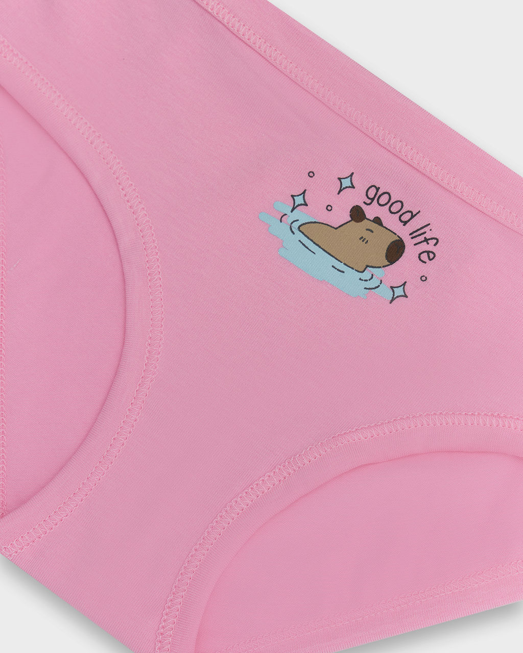 Цена за 2 штуки! Трусы для девочек розовые с принтом и надписью good day - Mark formelle фото 3