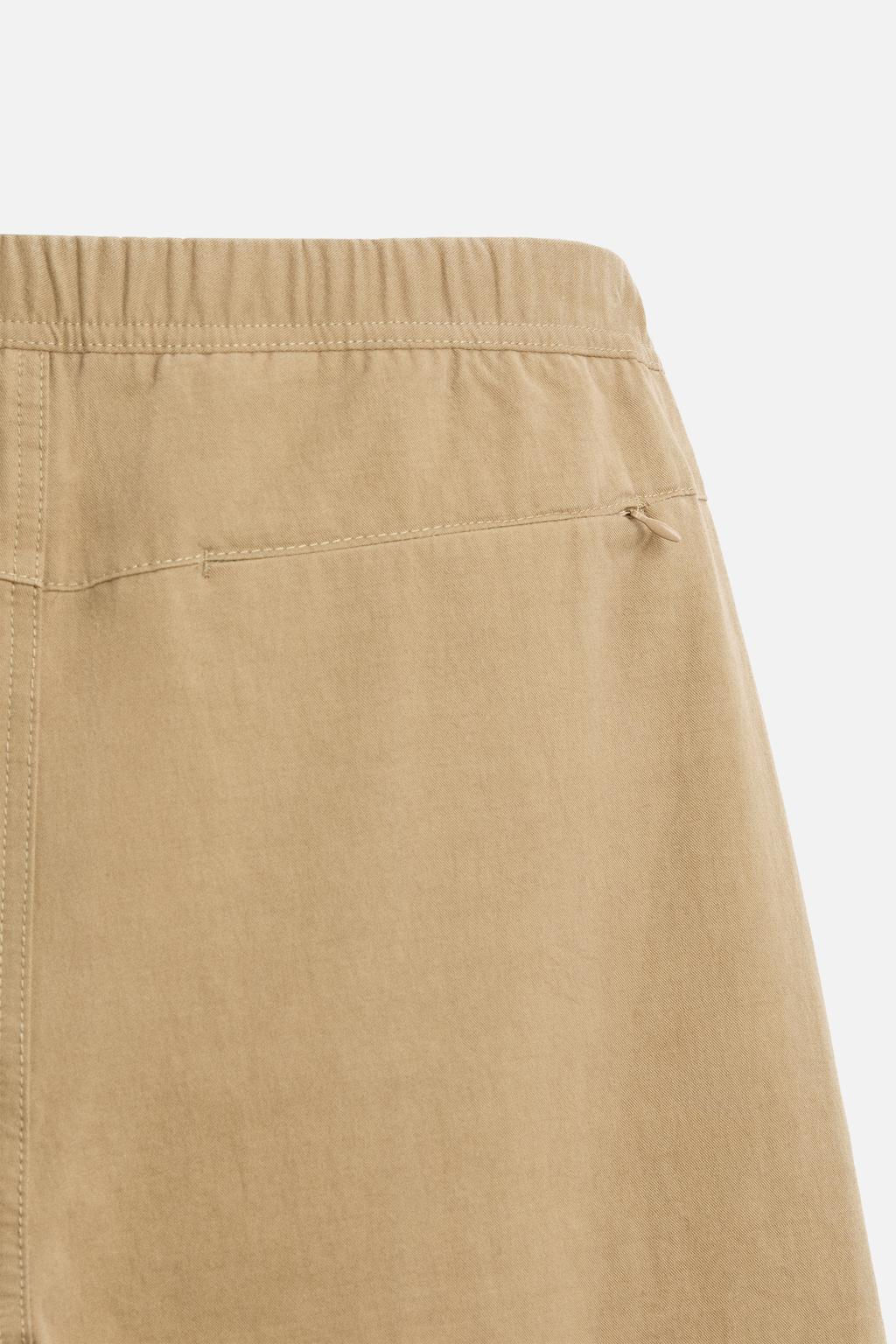 COTTON/LINEN PLEATED TROUSERS - Zara фото 9