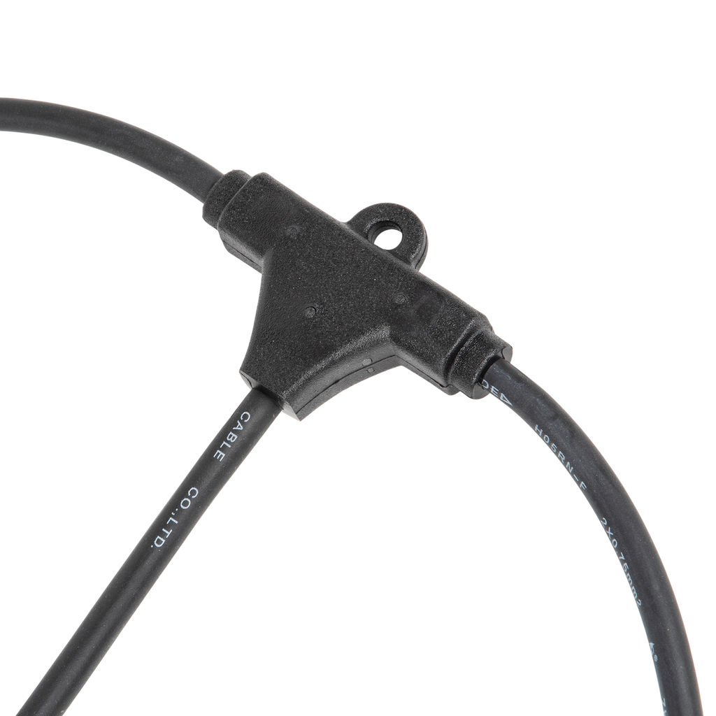 UDL-K230 6/E27/5M IP54 BLACK BELT-LIGHT GREENHOUSE Гирлянда для освещения теплиц, 5м + 3м сетевой шнур. 6 подвесов 1м с патроном E27, шаг 100см. Чёрная. TM Uniel