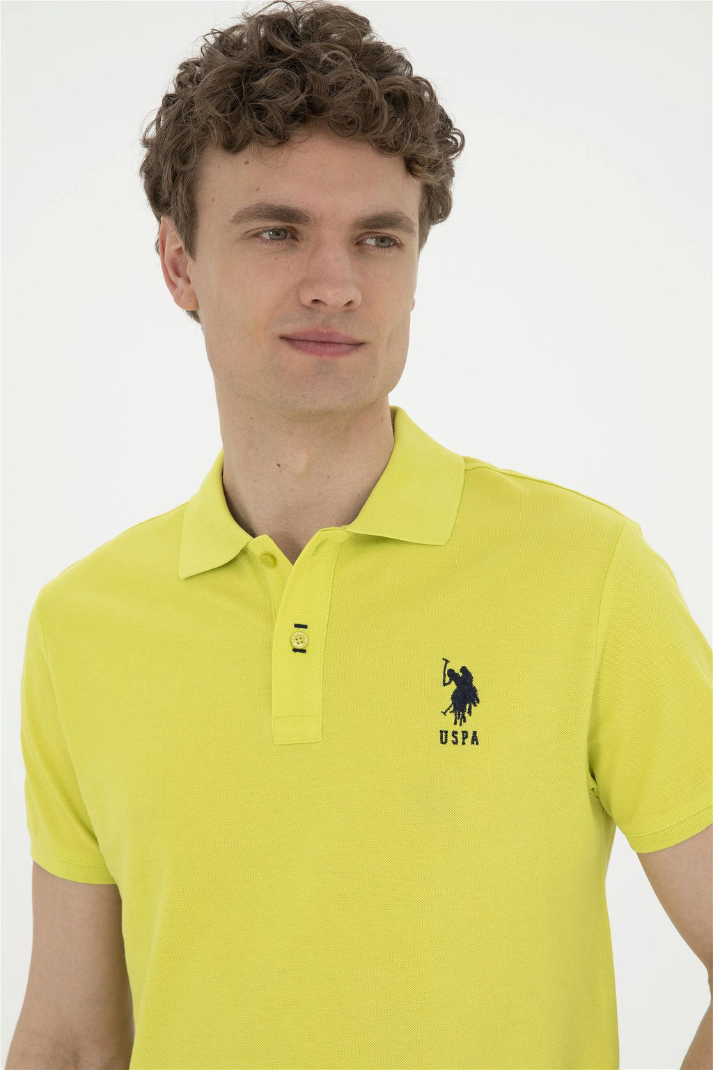 U. S. Polo Assn / Мужская базовая футболка фисташкового цвета - U.s. polo assn фото 2