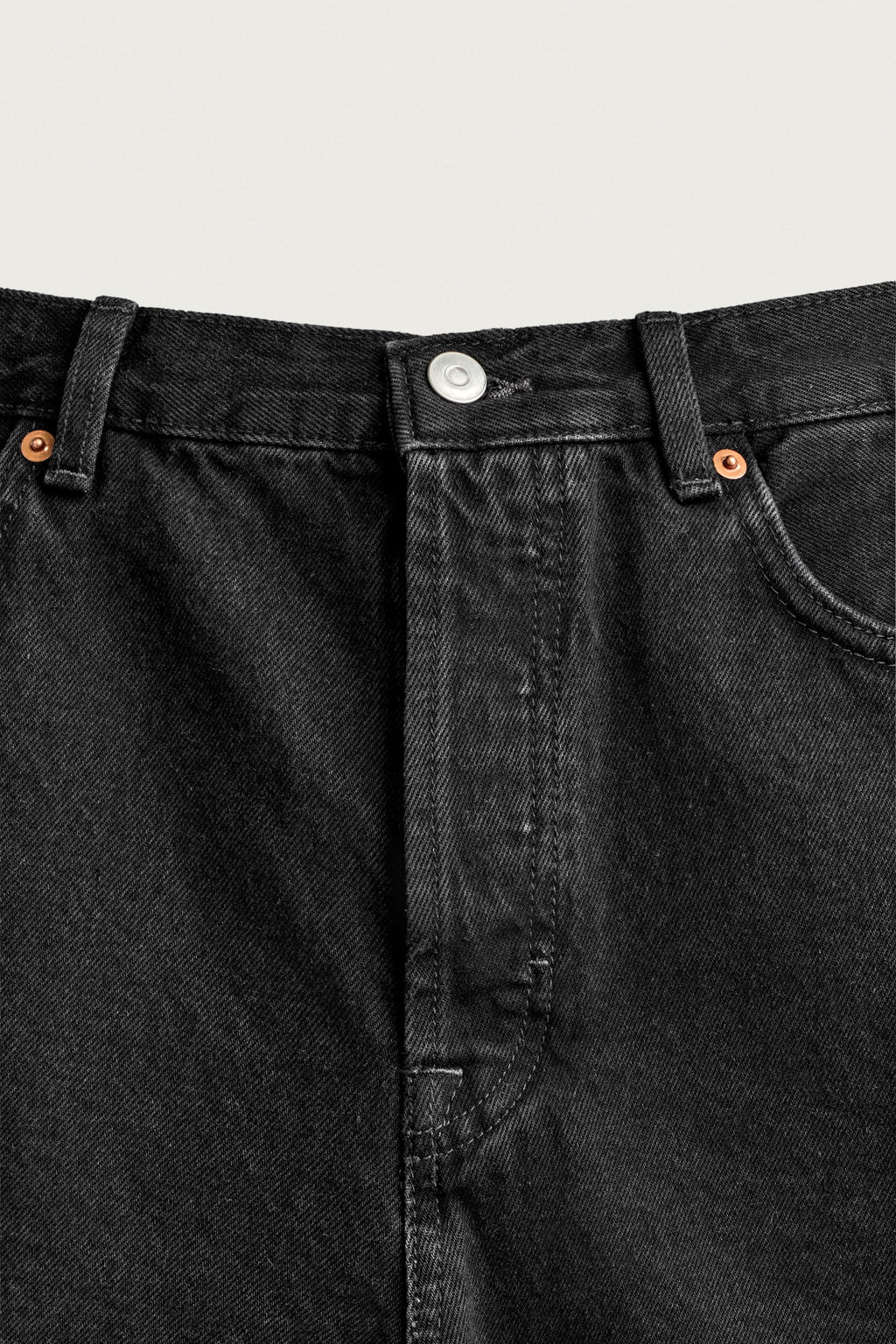 BERMUDA DENIM STRAIGHT FIT / Negro - Zara фото 8