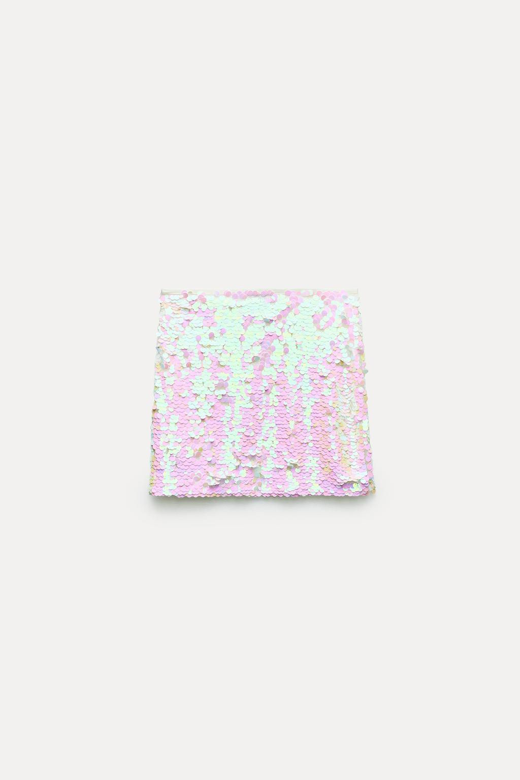 SEQUINNED MINISKIRT - Zara фото 4