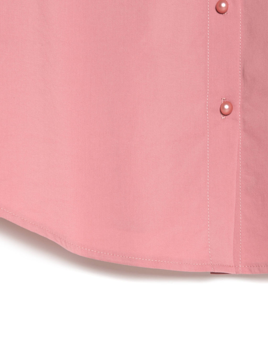 CONTE Однотонная хлопковая рубашка с декоративными пуговицами LBL 1041 dusty rose