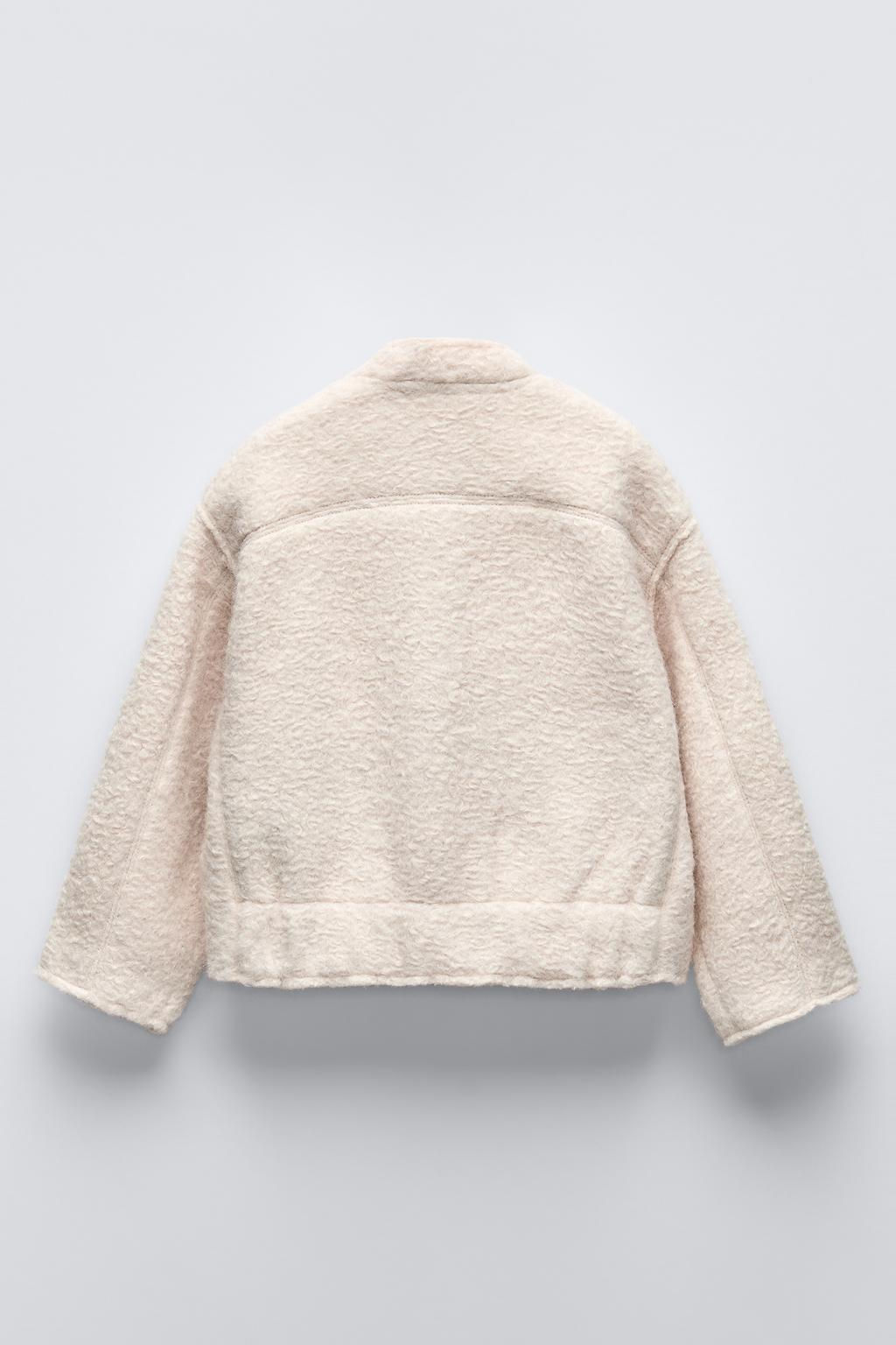 BOUCLE BOMBER JACKET WITH POCKETS - Zara фото 4