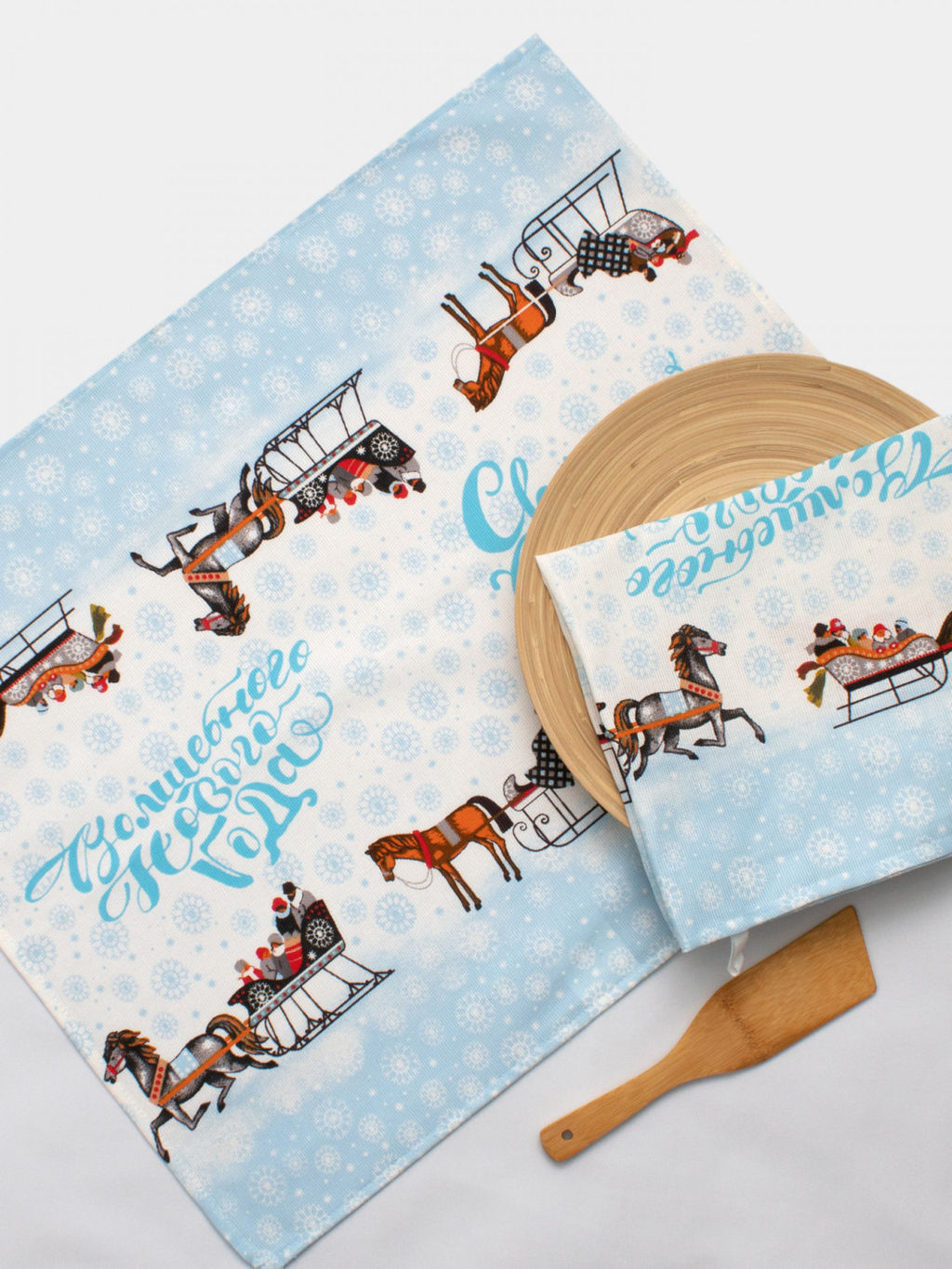 Полотенце вафельное Светлого Рождества - Хлопковый мир фото 2