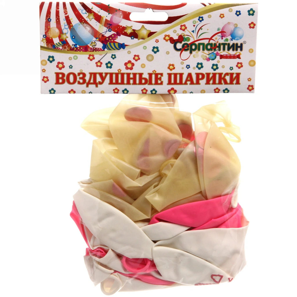 Воздушные шары 25 шт, 12"/25см "Розовая нежность"