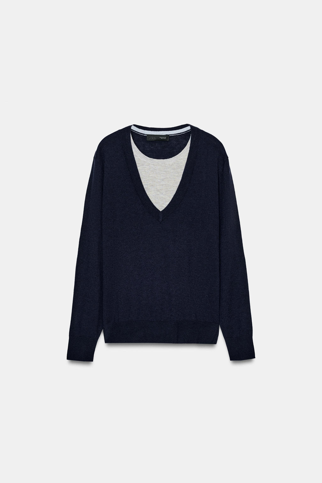 WOOL BLEND CONTRAST JUMPER - Zara фото 16