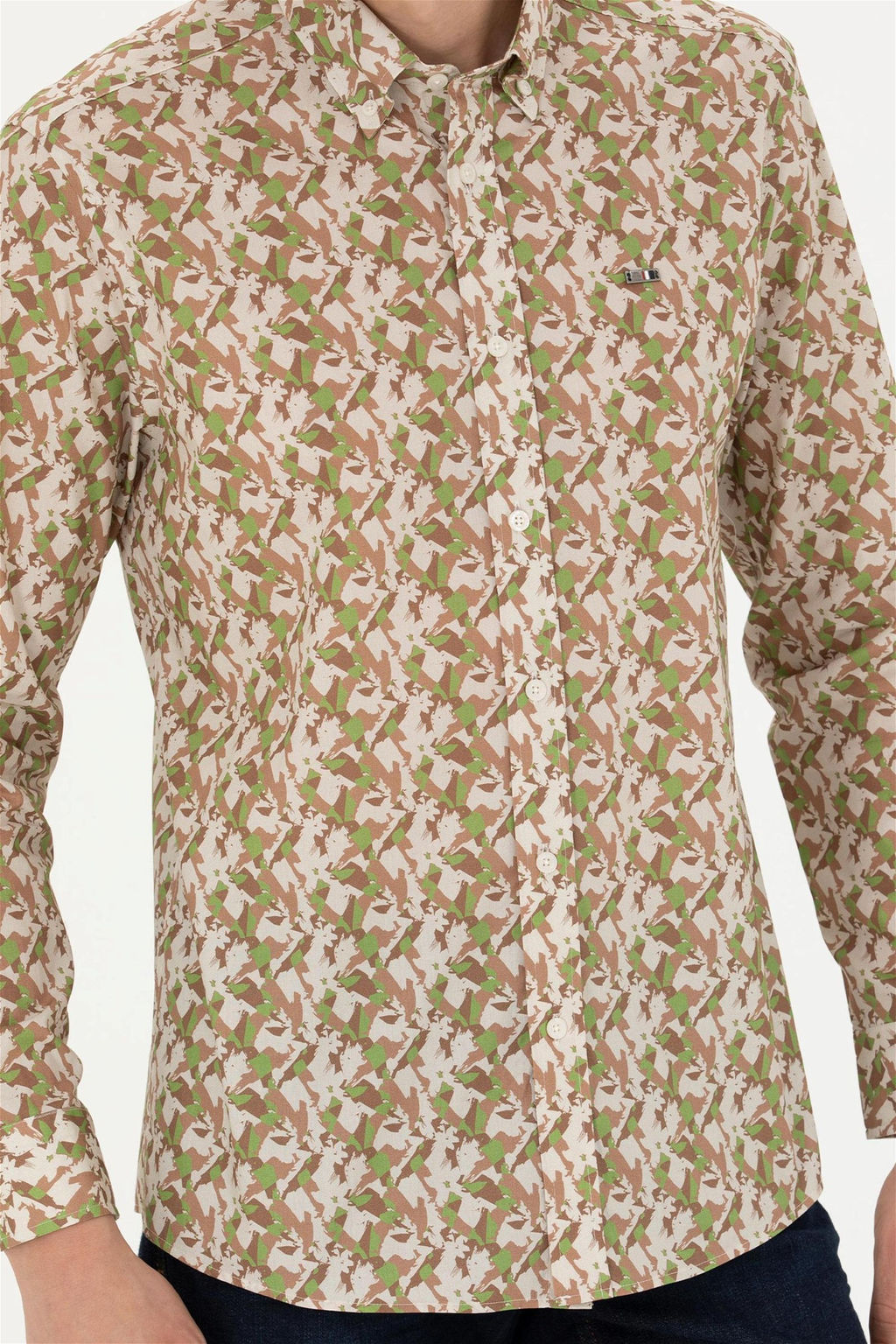 Мужская рубашка с длинным рукавом Stone - U.s. polo assn фото 6