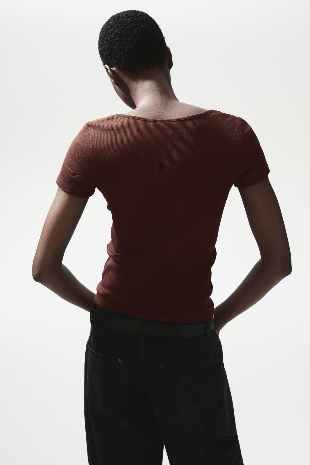 Camiseta en canal? de algod?n - H&m фото 8