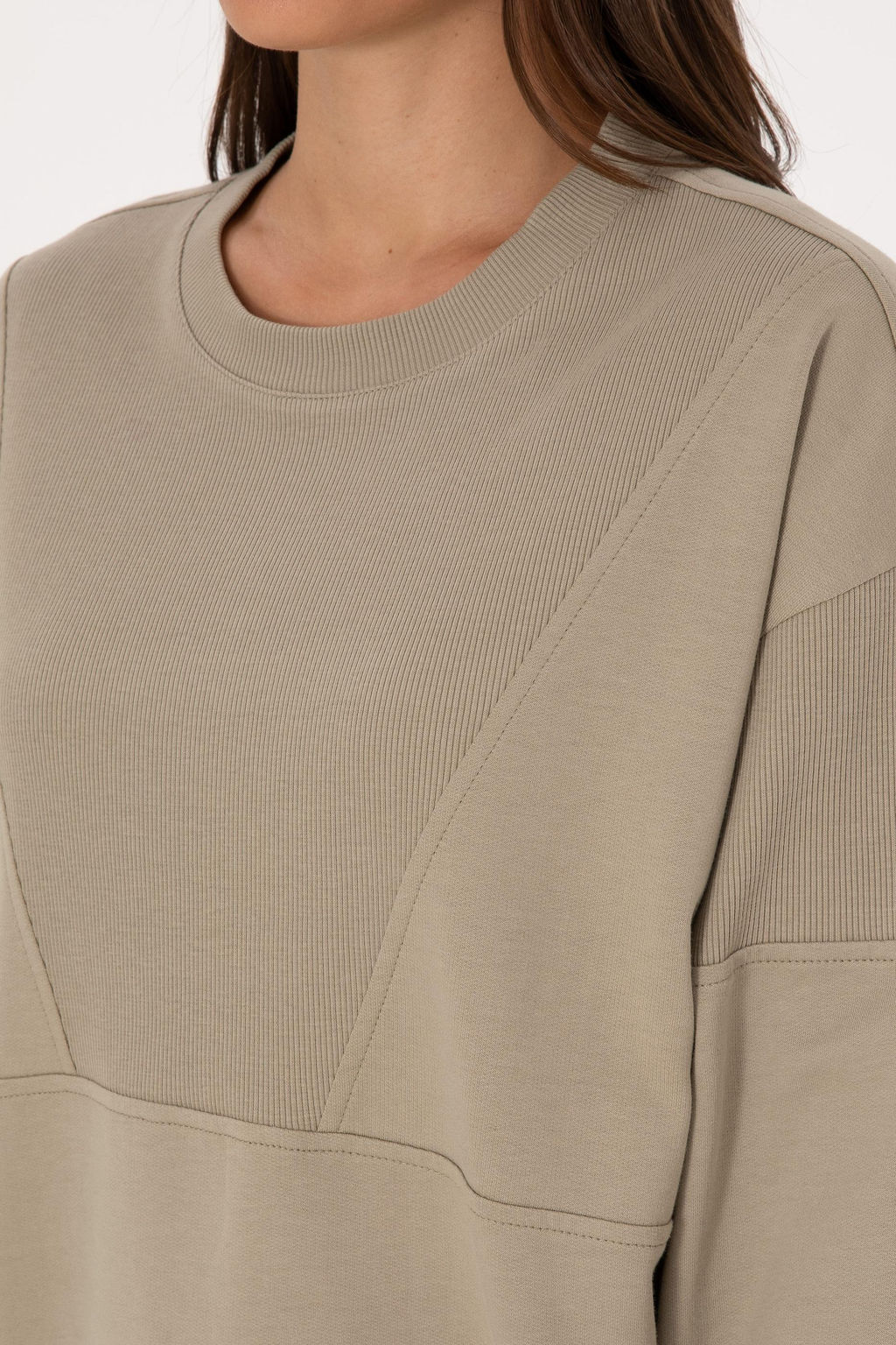 Kad_n A__k Haki Sweatshirt Sepette S_rpriz _ndirim - U.s. polo assn фото 7