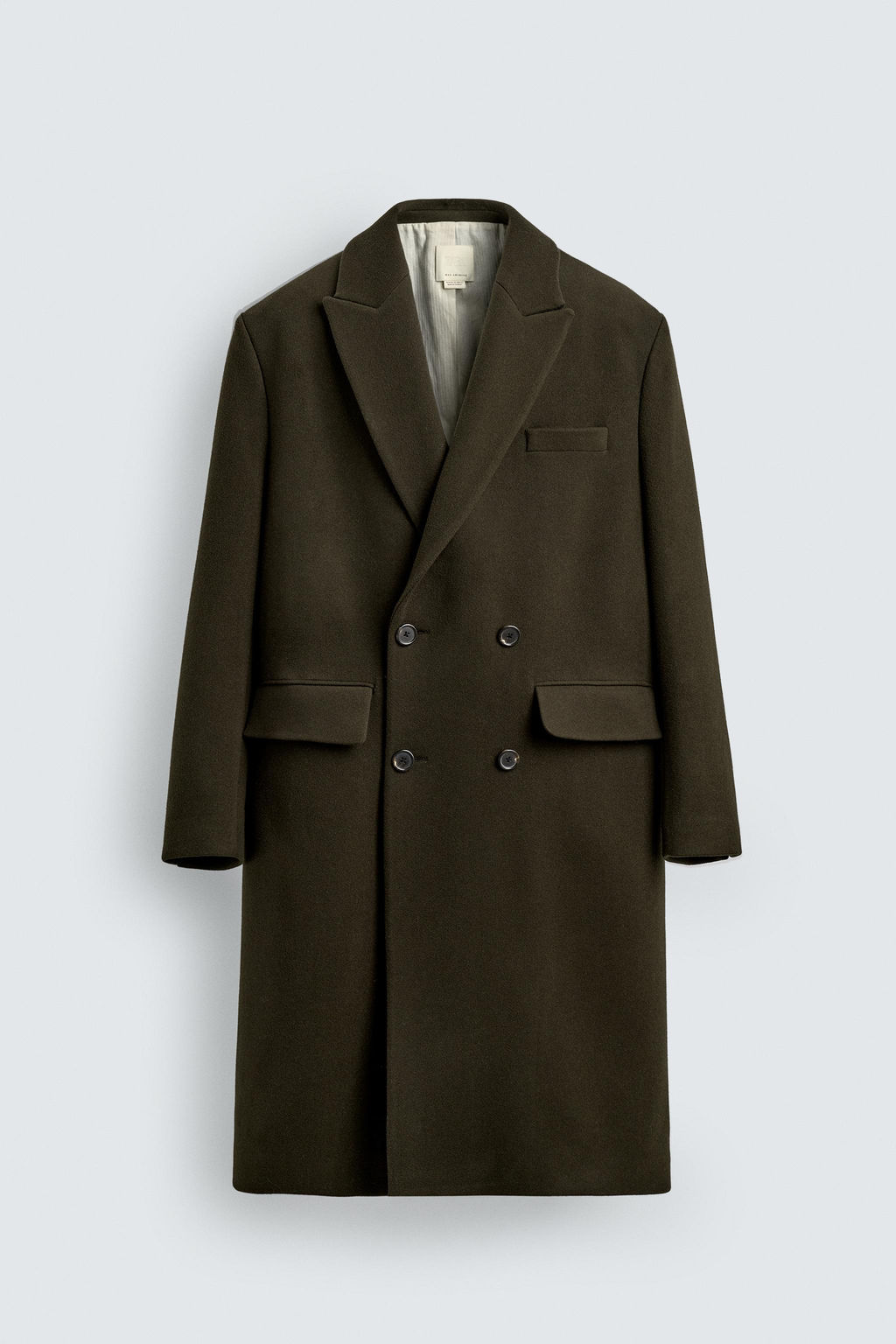 LIMITED EDITION WOOL BLEND DOUBLE-BREASTED COAT - Zara фото 7