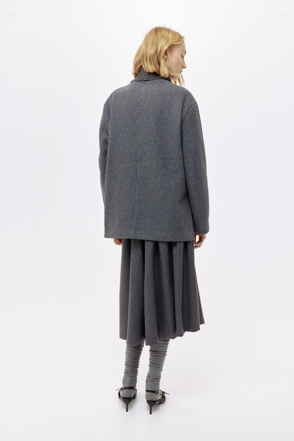 Abrigo con cuello tipo bufanda - H&m фото 6