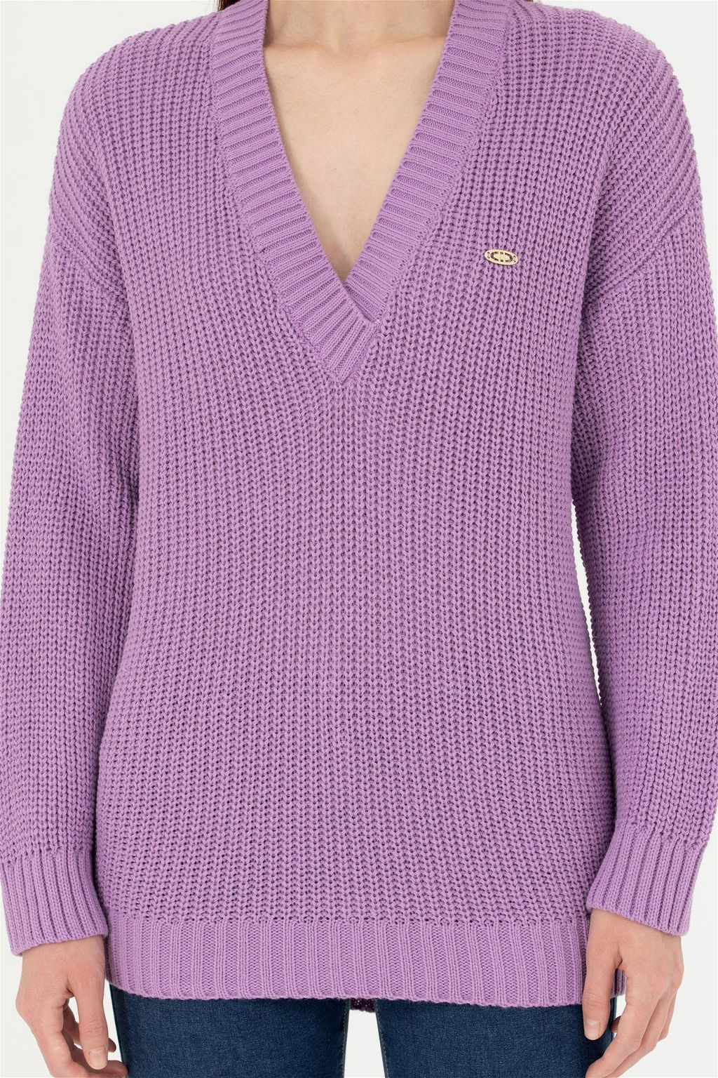 Женский сиреневый свитер - U.s. polo assn фото 6