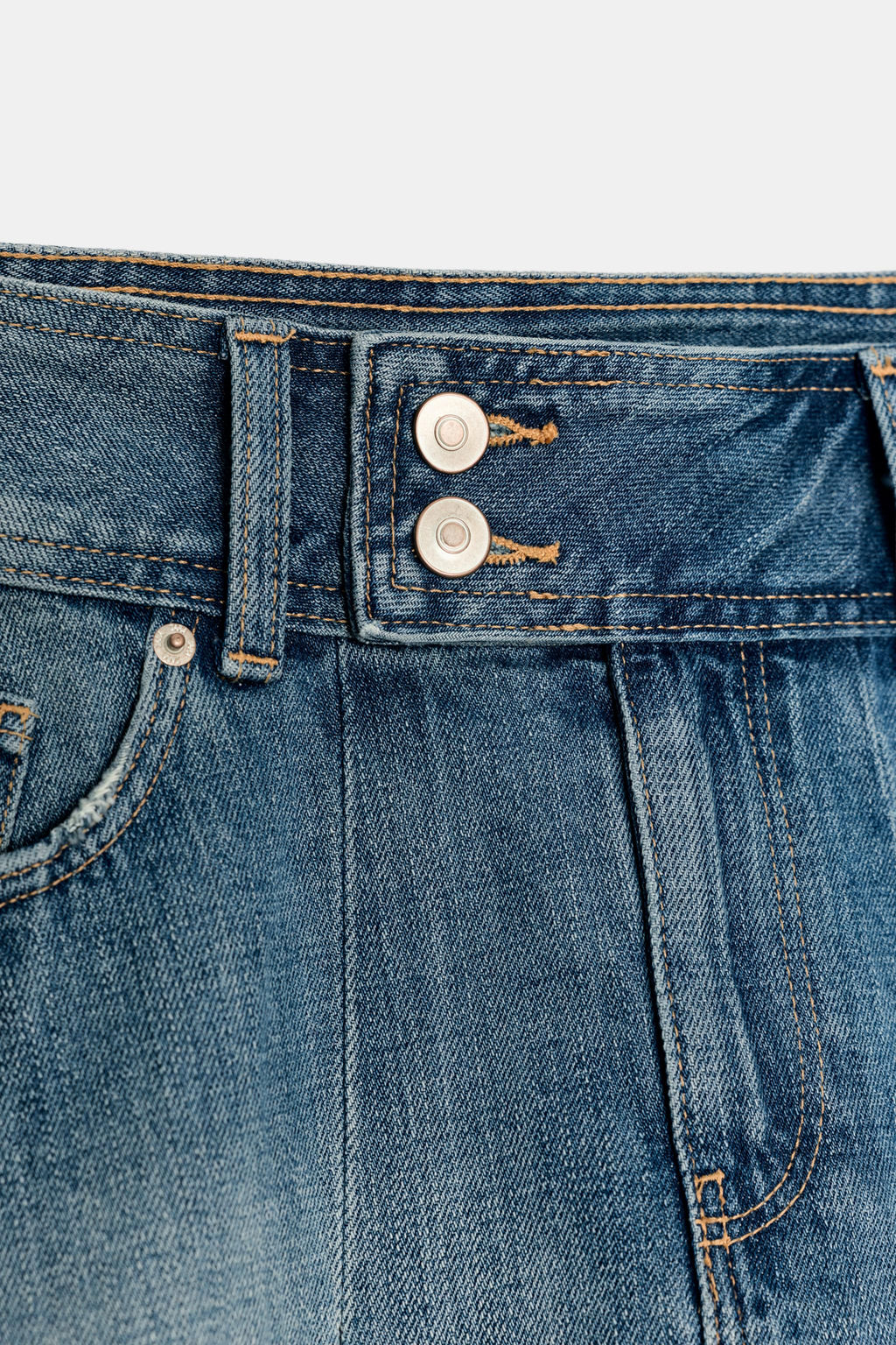 FALDA DENIM TRF TABLAS / Azul claro - Zara фото 6
