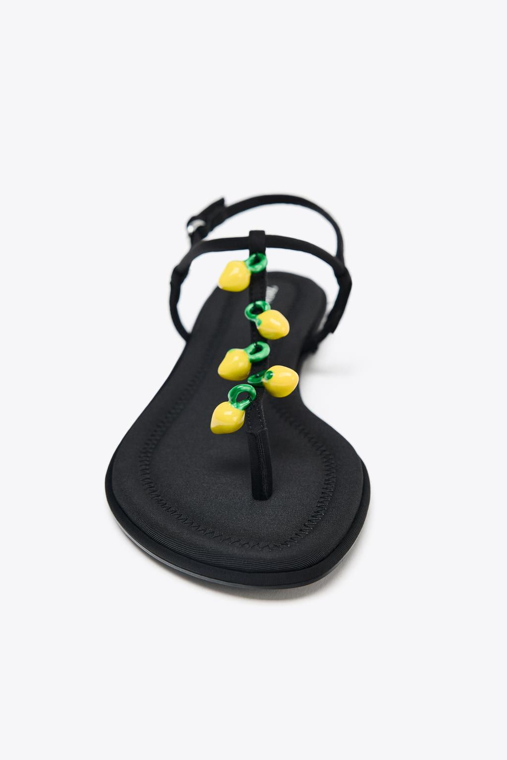 BEADED STRAP SANDALS - Zara фото 4