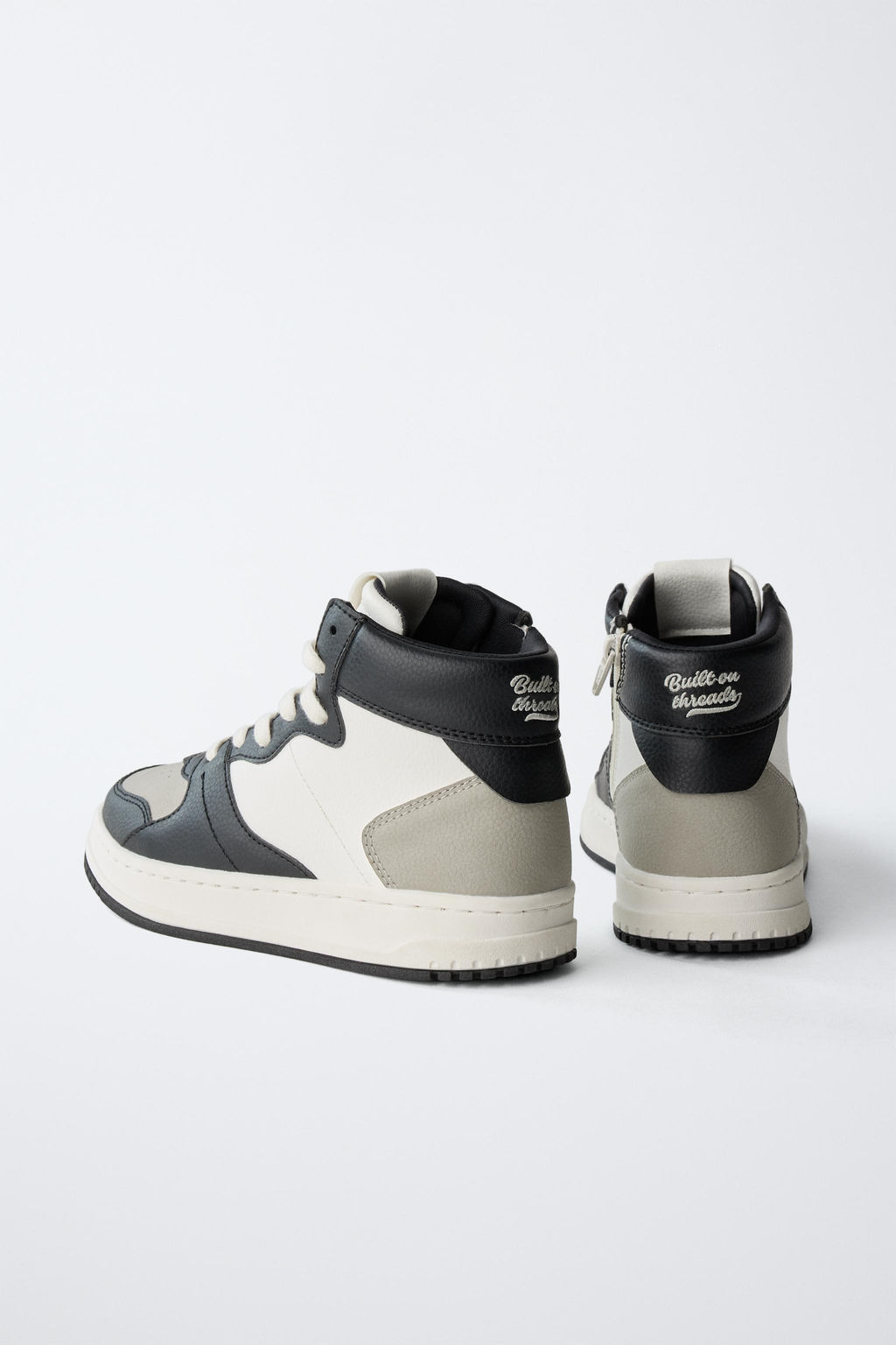 CONTRAST HIGH-TOP SNEAKERS - Zara фото 6