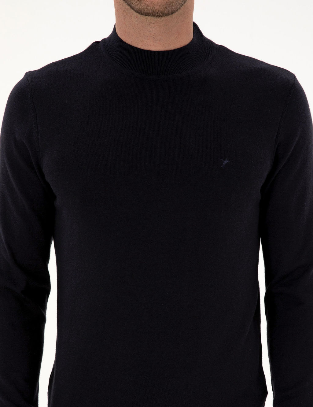 Lacivert Slim Fit Basic Kazak - Cacharel фото 6