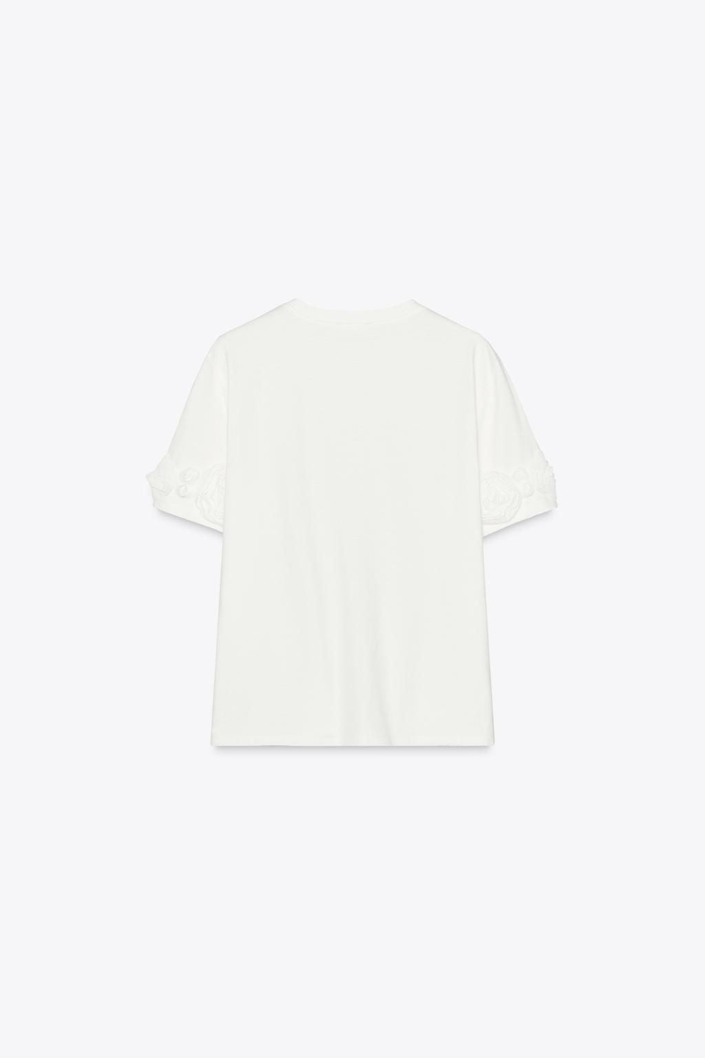 VOLUMINOUS FLORAL T-SHIRT - Zara фото 6