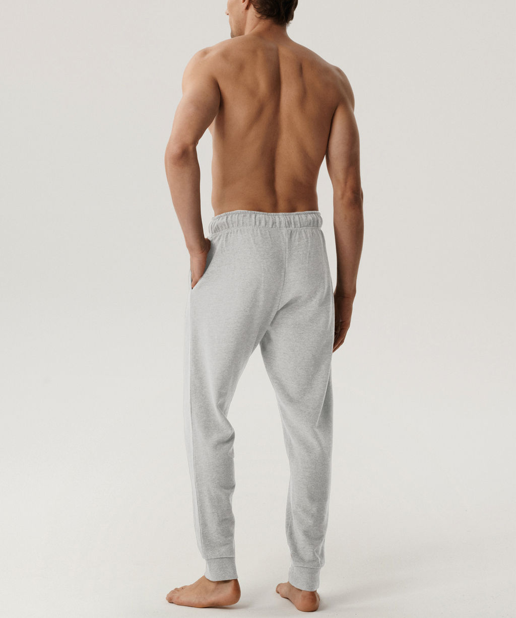 ATLANTIC HMB-001 Спортивные брюки мужские French Terry светло-серый меланж  фото 3