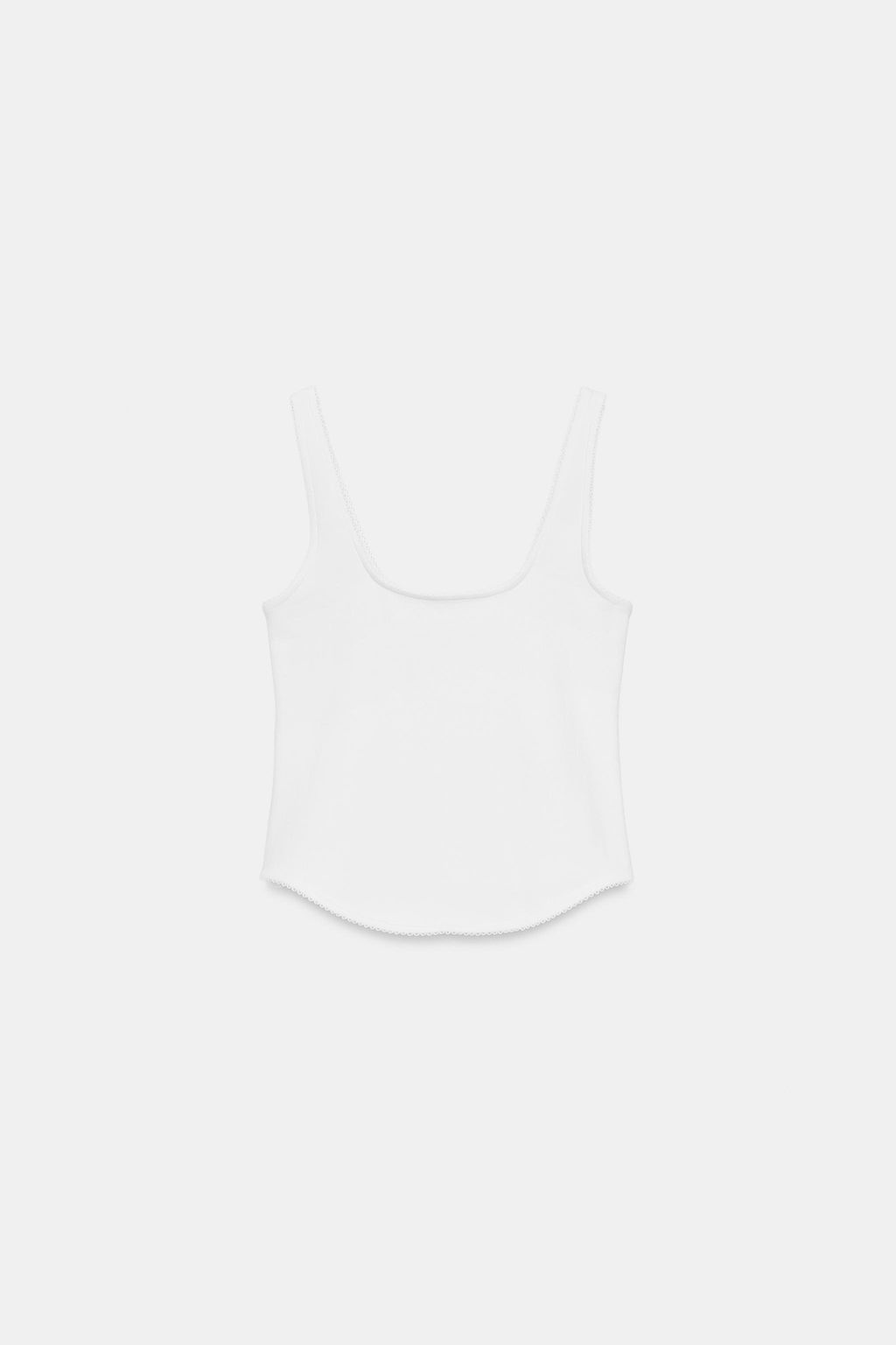 TOP RIB TIRANTES / Blanco