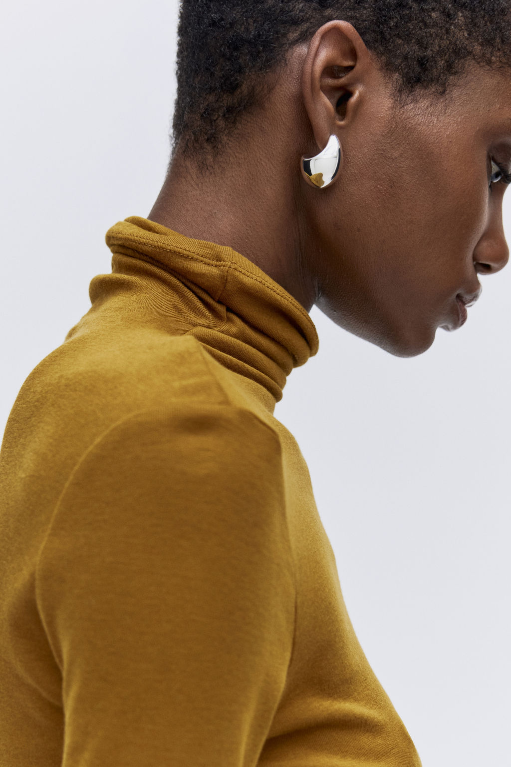 Top de algod?n pima con cuello perkins - H&m фото 6