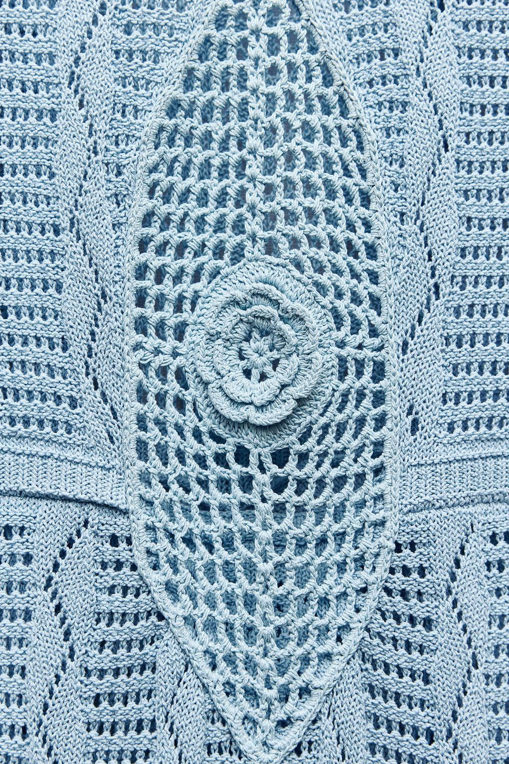 POINTELLE KNIT DRESS - Zara фото 9