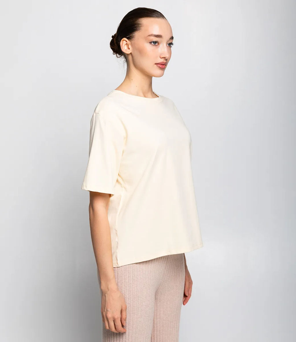 Футболка #КТ1031 (1), кремовый