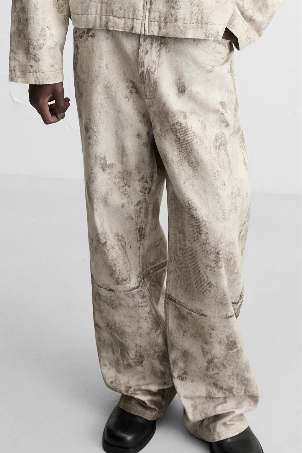 ABSTRACT PRINT TROUSERS - Zara фото 15