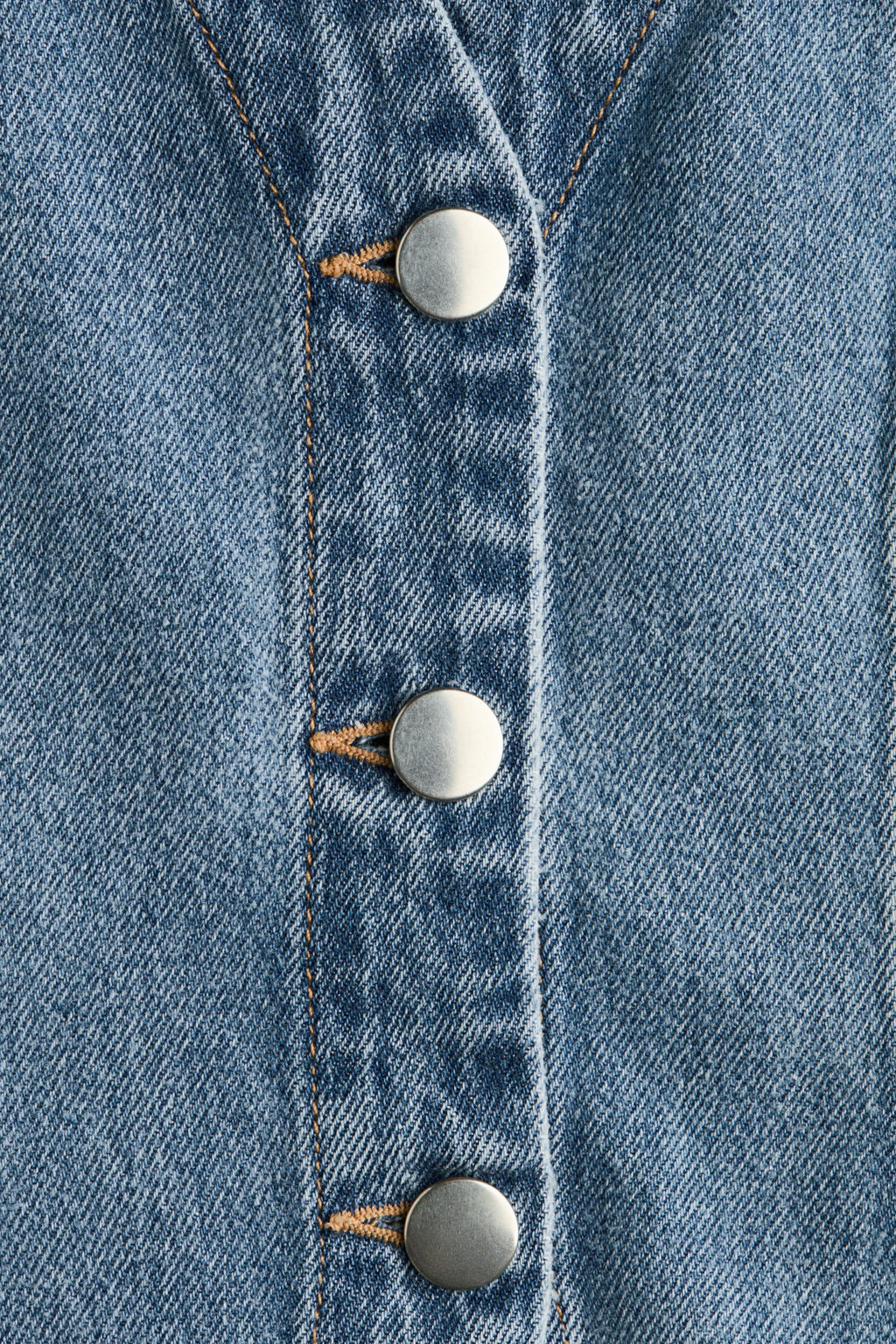 Chaqueta denim con escote en V - H&m фото 6