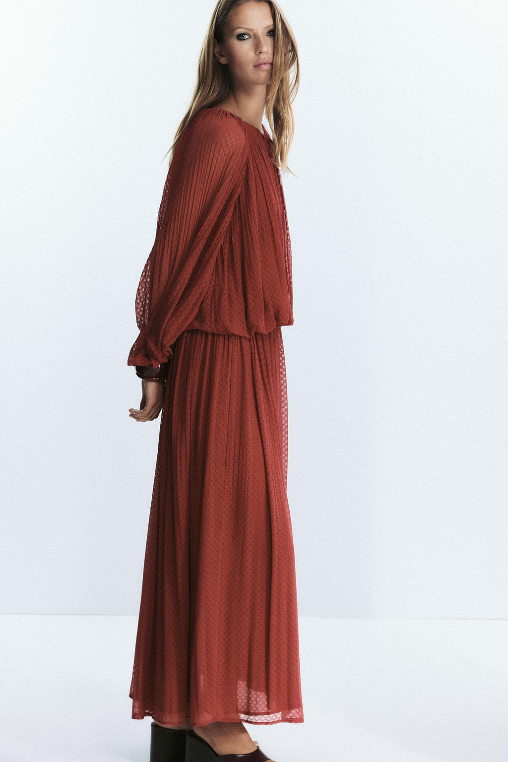 TASSEL PLEATED BLOUSE - Zara фото 19