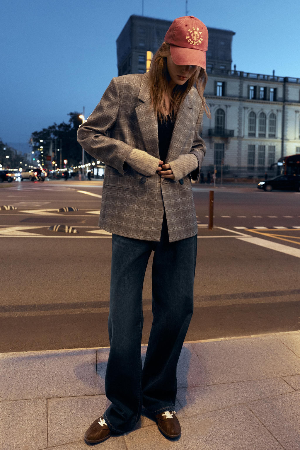 OVERSIZED CHECK BLAZER - Zara фото 3