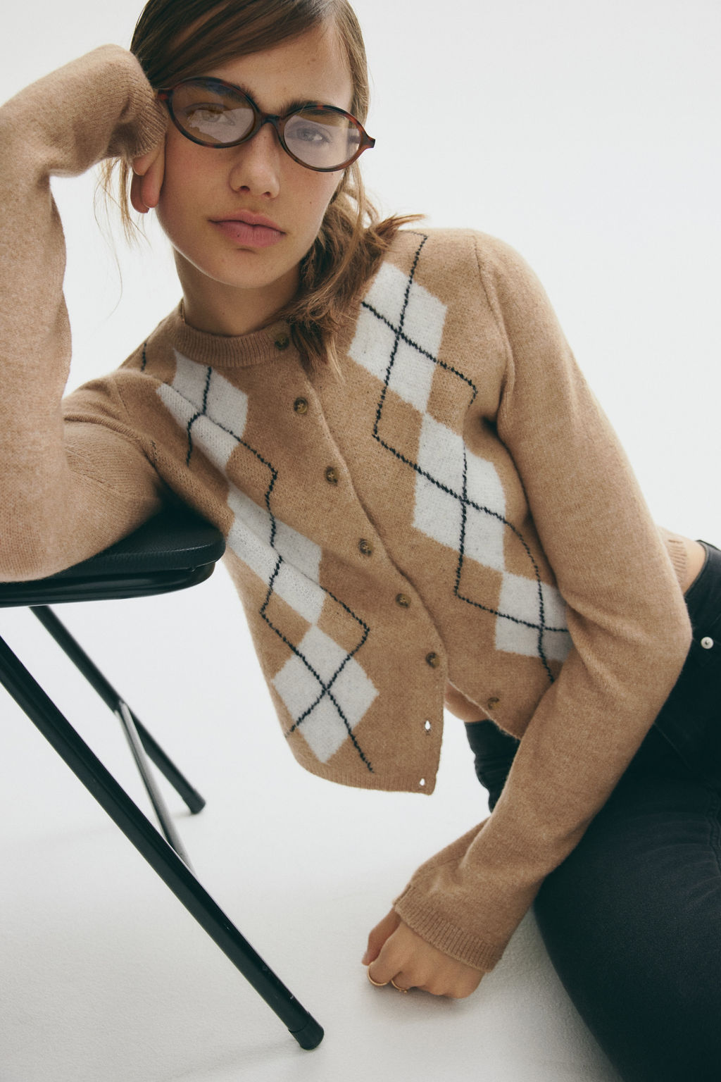 C?rdigan en punto jacquard - H&m фото 3