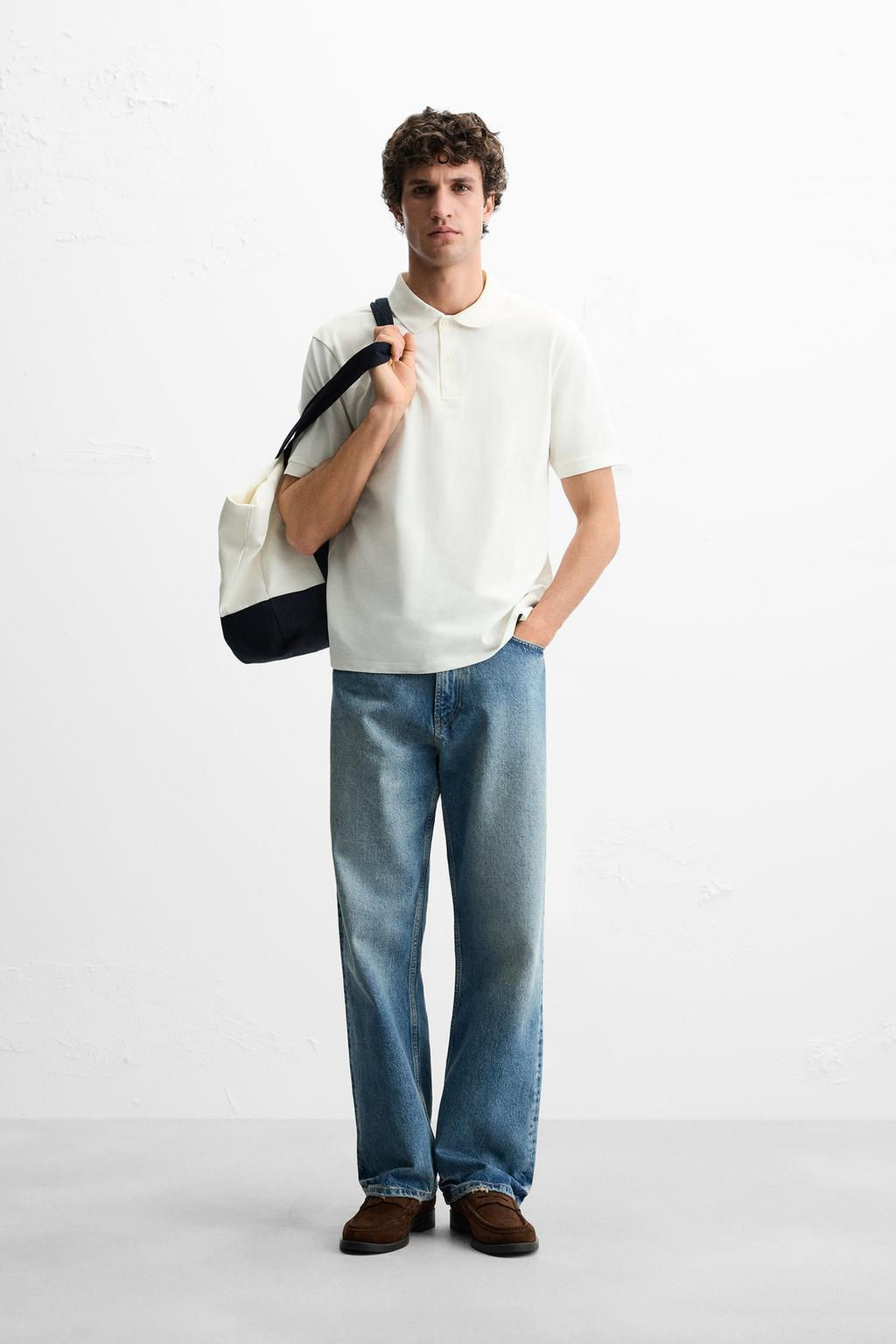 BASIC PIQUE TEXTURE POLO SHIRT - Zara фото 2