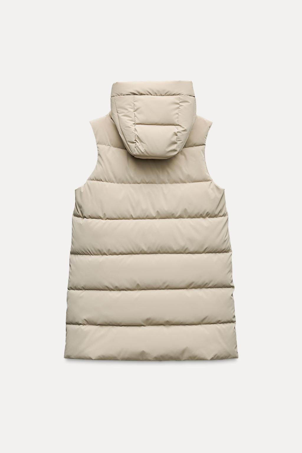 LONG PUFFER GILET - Zara фото 17