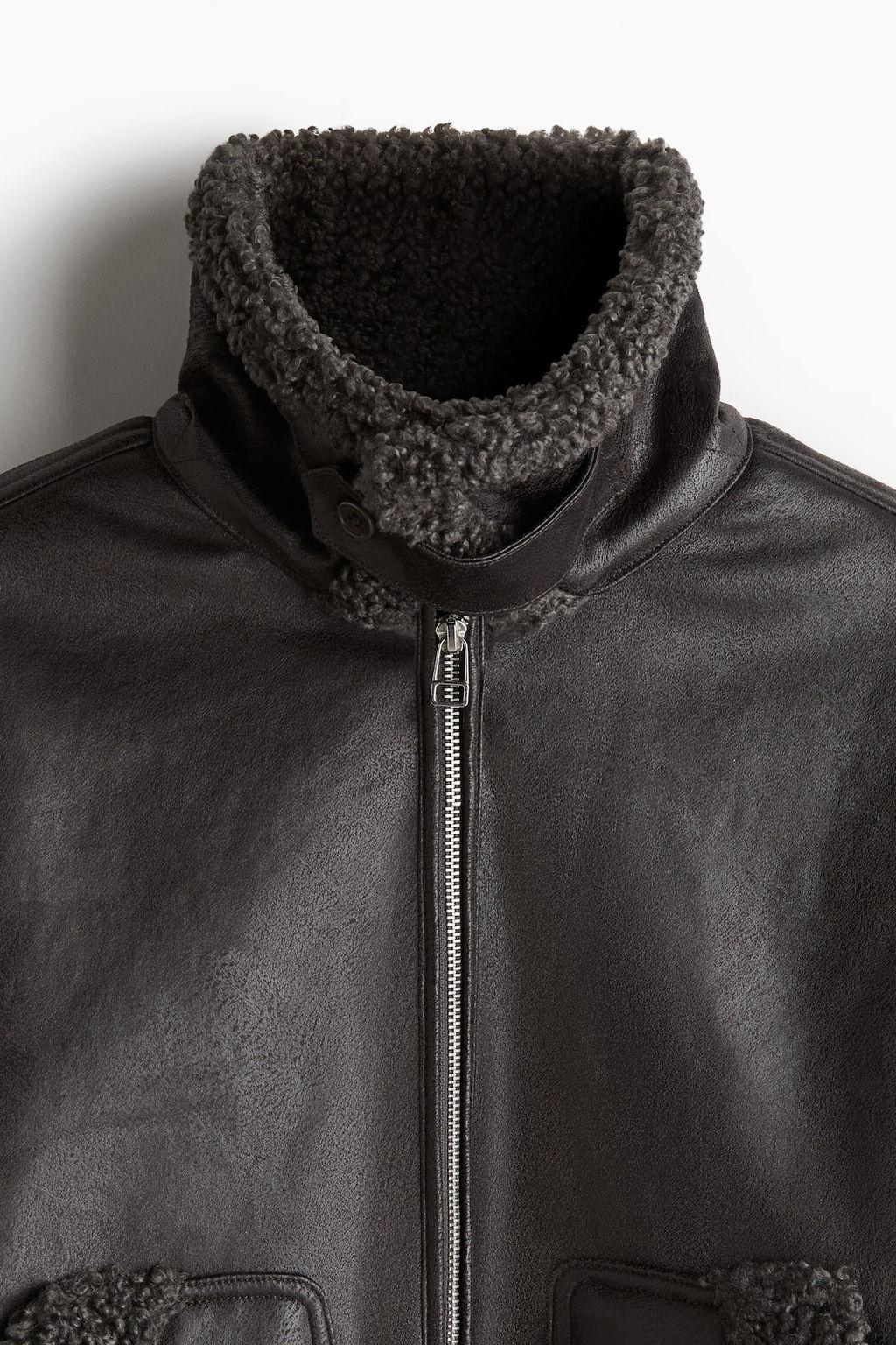 Cazadora con ribete de borreguito Regular Fit - H&m фото 7