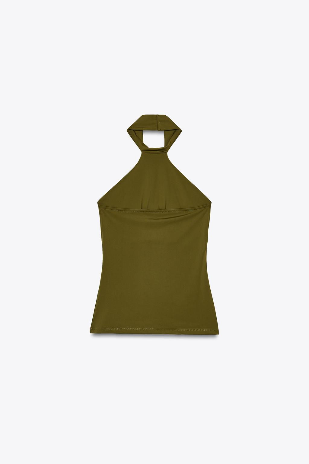 POLYAMIDE HALTER TOP - Zara фото 15