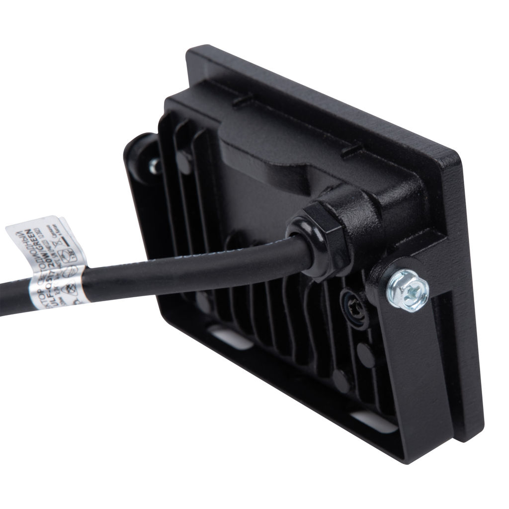 ULF-Q517 20W/GREEN IP65 220-240V BLACK Прожектор светодиодный. Зеленый свет. Корпус черный. TM Volpe