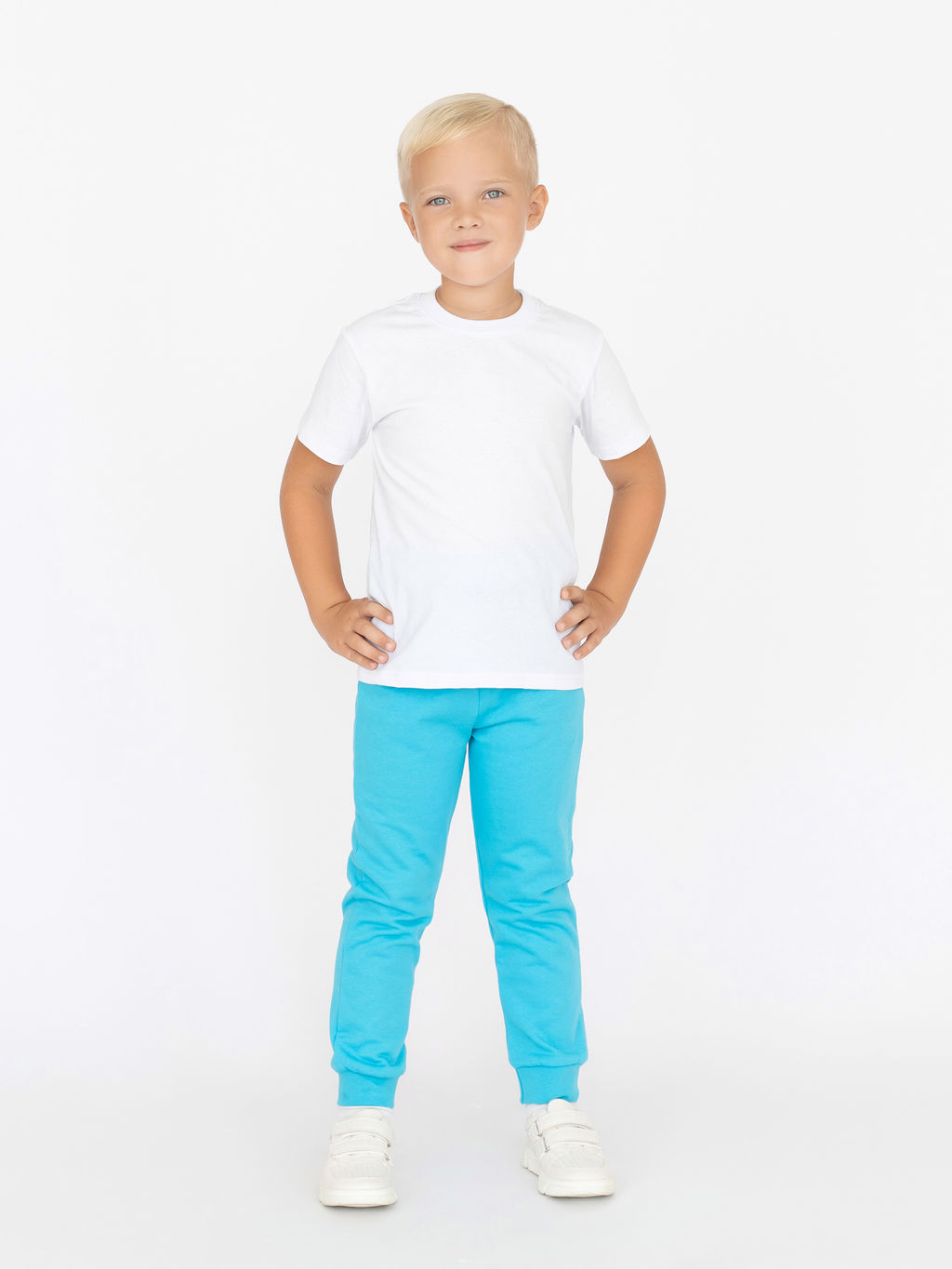 Брюки детские серый меланж - Утенок фото 34