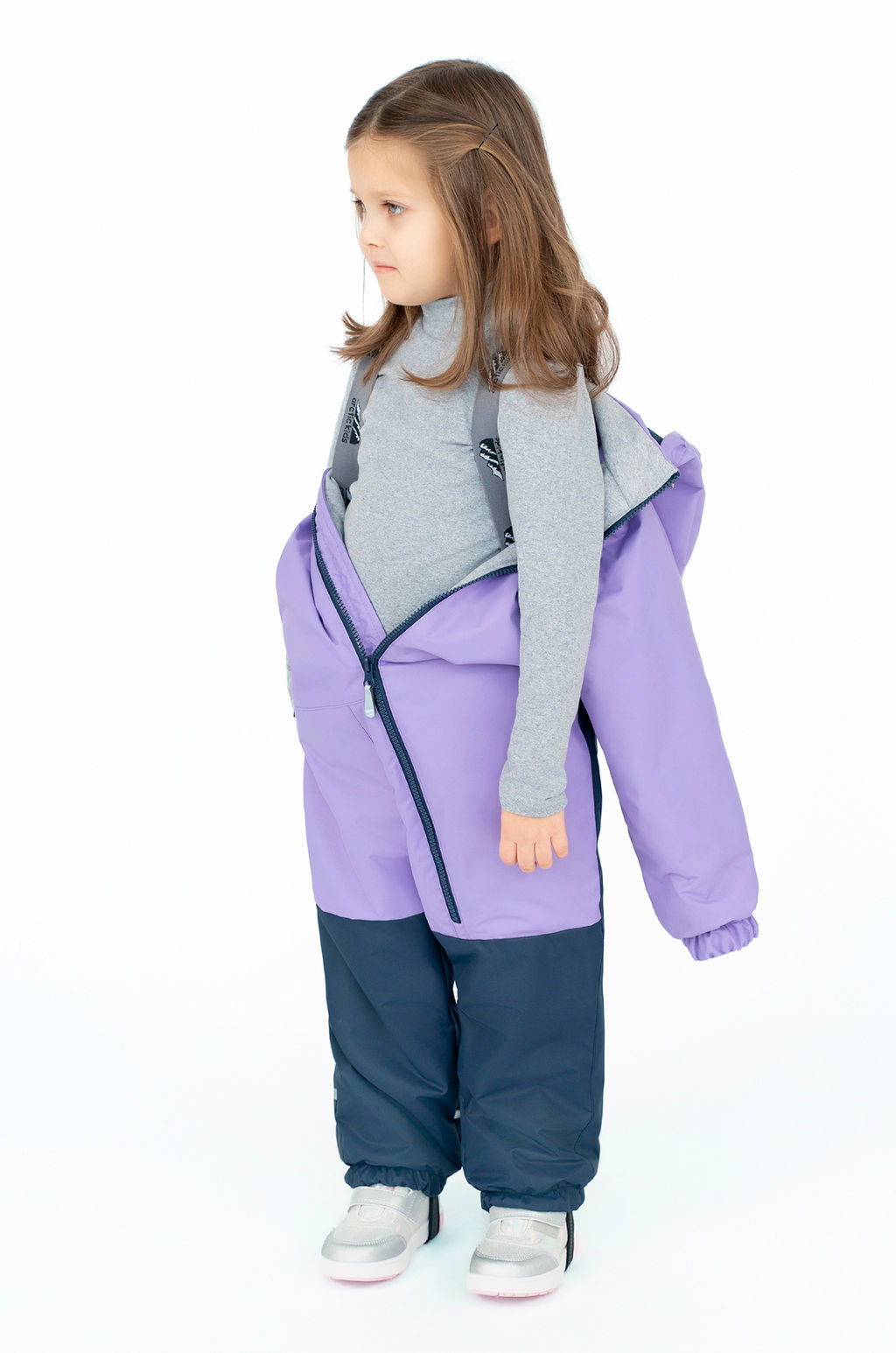 Комбинезон демисезонный сирень