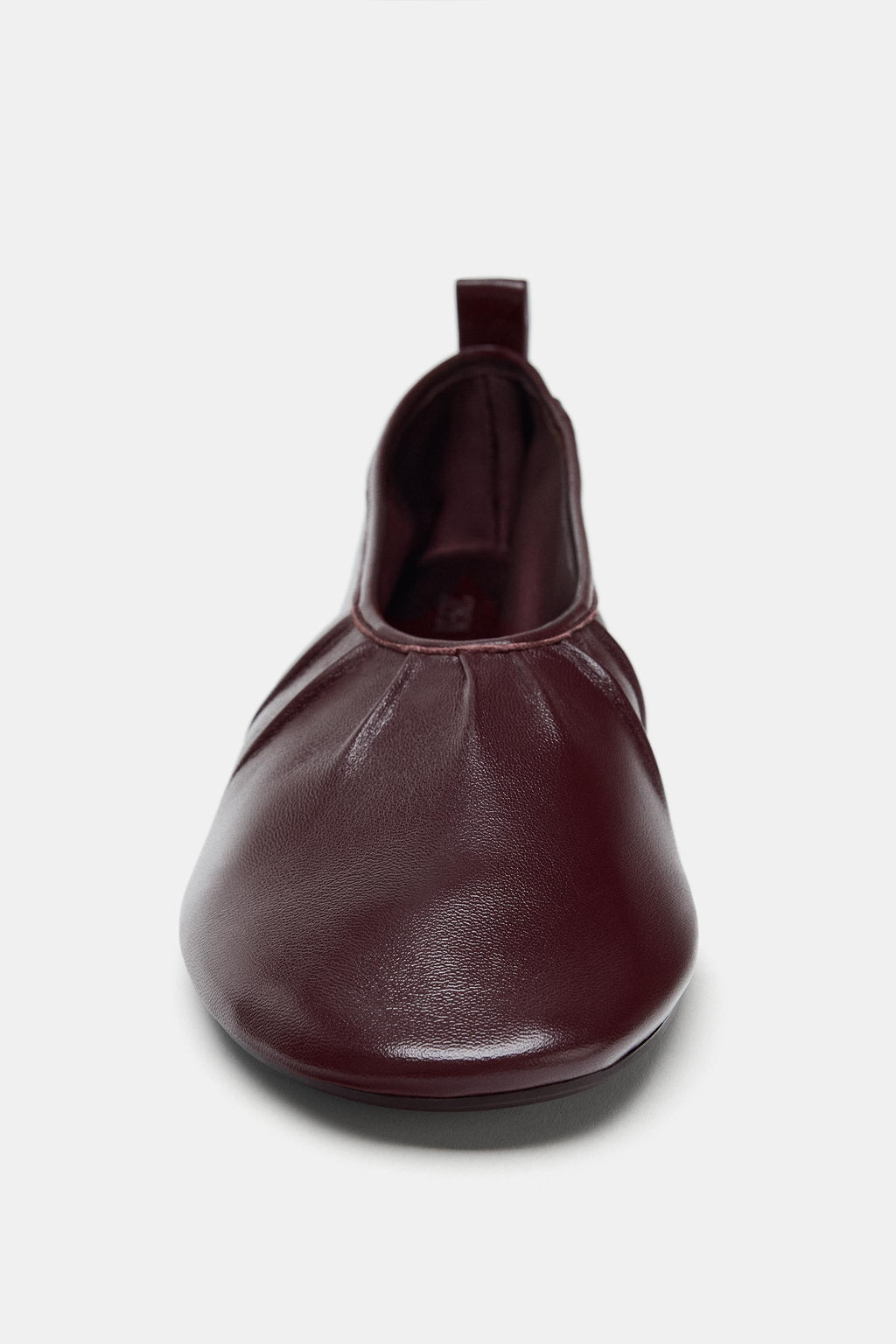 SOFT LEATHER BALLET FLATS - Zara фото 6