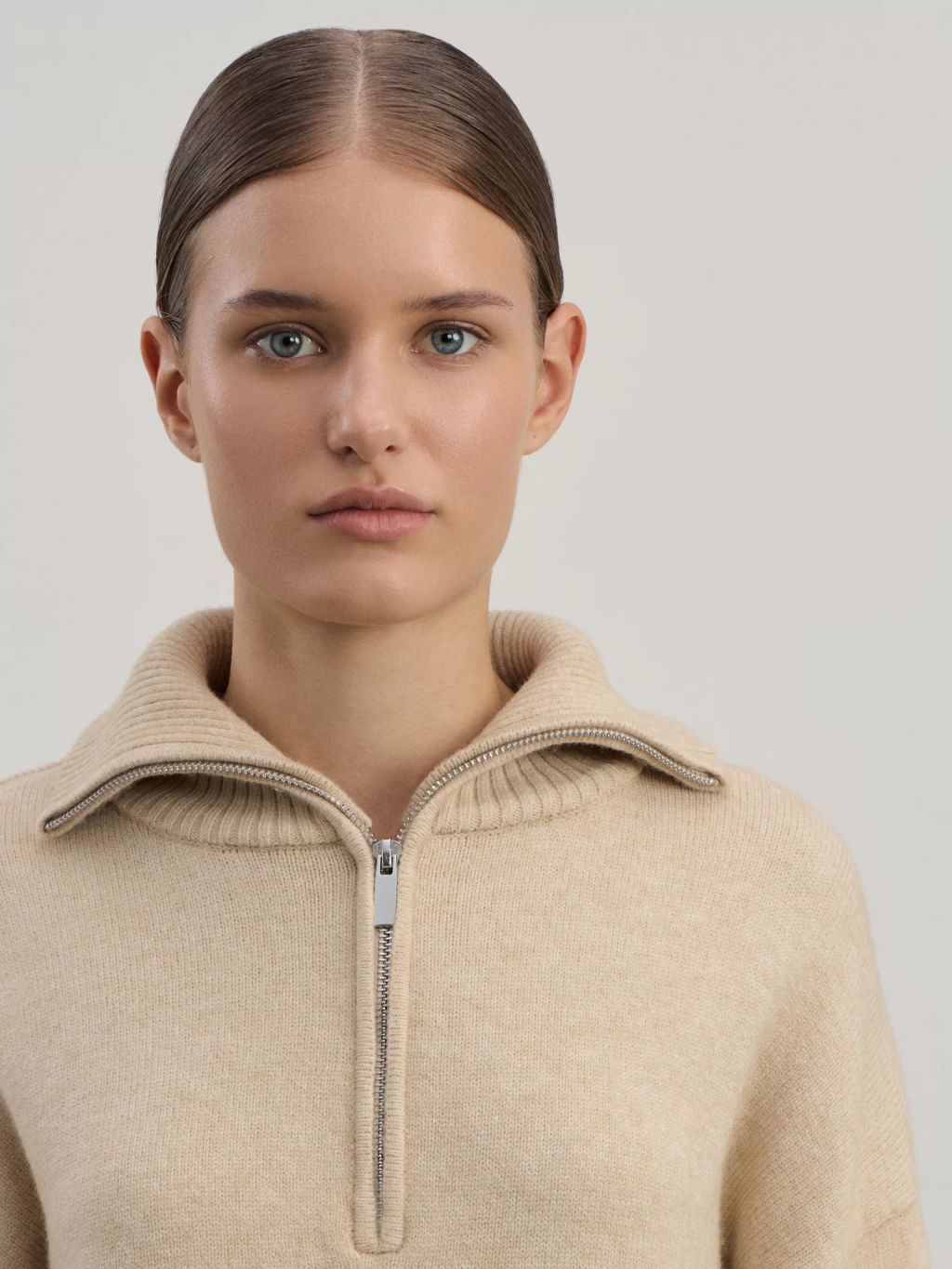 Джемпер на молнии из вискозы / Zarina  фото 6