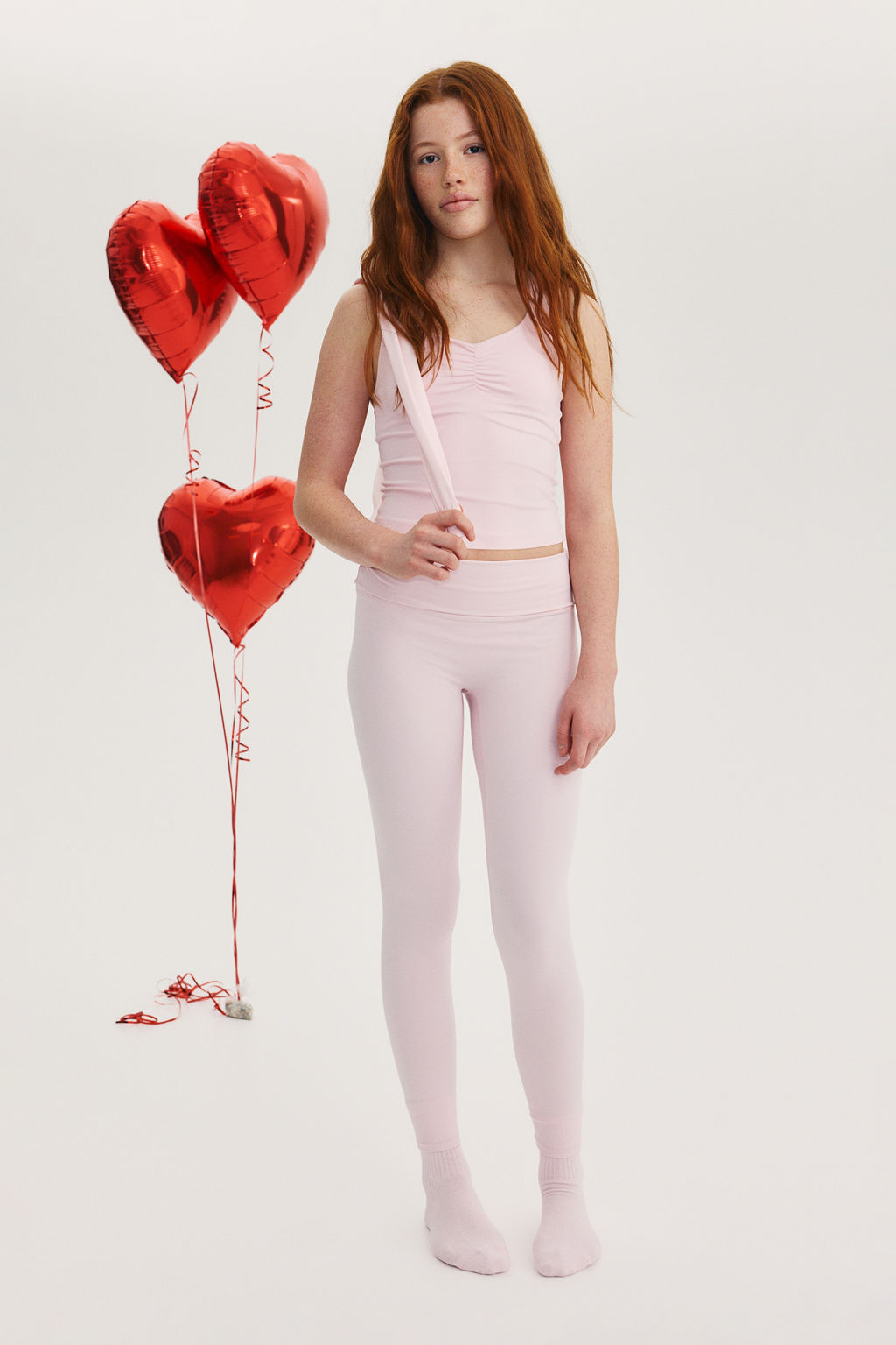 Leggings de yoga SoftMove con cintura plegable - H&m фото 6